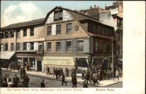 Boston MA Street Scene c1910 Postcard