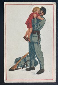 Mint Switzerland Picture Postcard Soldiers Families Foundation