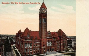 Toronto:  The City Hall as Seen from the Car, early postcard, unused