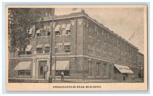 c1910's Indianapolis Star Building Street View Indiana IN Antique Postcard