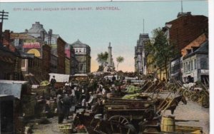 Canada Quebec Montreal City Hall and Jacques Cartier Market