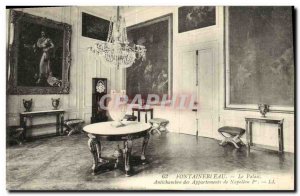 Old Postcard The Fontainebleau Palace Apartments Antichambre Napoleon 1st