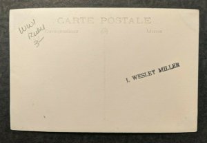 Mint Vintage WWI City Ruins St Mihiel Real Photo Postcard RPPC