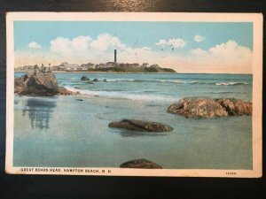 Vintage Postcard 1929 Great Boars Head Hampton Beach New Hampshire