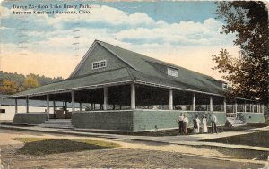 F53/ Lake Brady Kent Ravenna Ohio Postcard 1915 Dance Pavilion  2