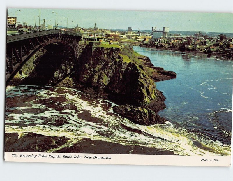 Postcard The Reversing Falls Rapids Saint John New Brunswick Canada