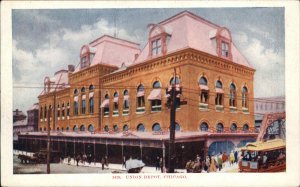 Chicago Illinois IL Train Station Depot 1900s-10s Postcard