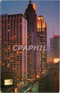 Modern Postcard Chicago Illinois Looking south Michigan Terrace Apartment in ...