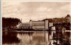 Vintage RPPC Postcard Lake Louise Alberta Canada 1937 POSTED