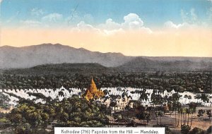 Kuthodaw Pagodas from the Hill Mandalay Indonesia, Republik Indonesia Unused 