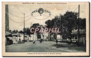 Old Postcard Grenoble Grand Avenue Palace Hydroelectric Power Exhibition 1925