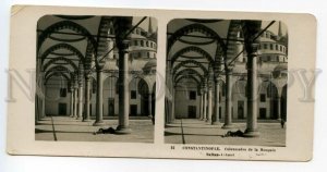 492780 1905 Turkey Constantinople colonnade mosque Sultan Ahmed STEREO PHOTO