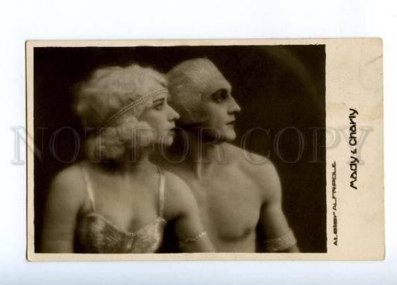 175595 MADY & CHARLY Ballet DANCER Circus OLD PHOTO ALFR-POLE
