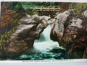 Vintage Postcard 1920's Indian Leap North Woodstock White Mountains NH