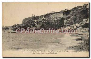 Old Postcard Sainte Adresse The Heve to the Beach
