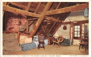 The Attic in Salem, Massachusetts House of Seven Gables