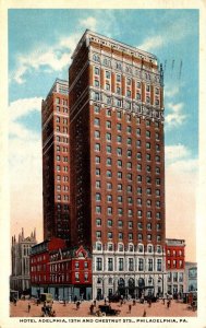 Pennsylvania Philadelphia Hotel Adelphia 13th and Chestnut Streets 1917 Curteich