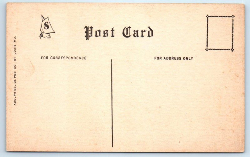 ST. LOUIS, Missouri MO ~ COUNTRY CLUB HOUSE ca 1910s  Postcard