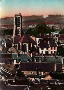 CONTINENTAL SIZE POSTCARD CHATEAU THIERRY ST. CREPIN AMERICAN MEMORIAL CEMETERY