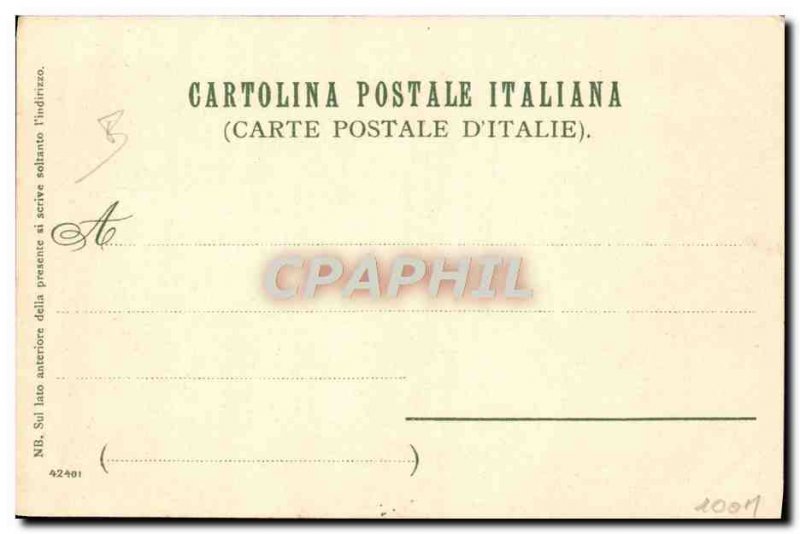 Old Postcard Italy Genova Illustrator