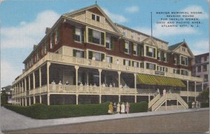 Postcard Mercer Memorial House Seaside House Invalid Women Atlantic City NJ