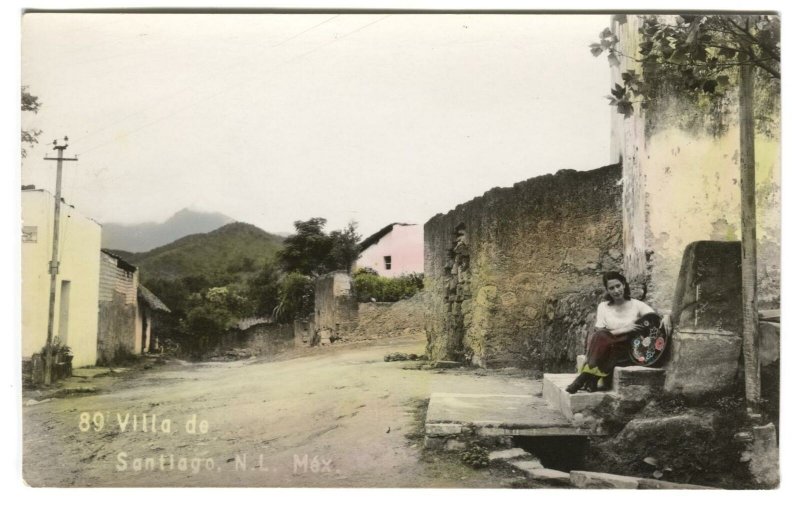 RPPC Postcard Villa de Santiago NL Mexico