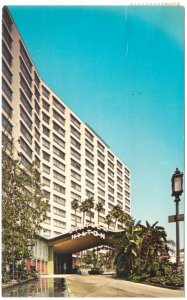 Statler-Hilton Hotel, Los Angeles, California, Vintage 1959 Chrome Postcard