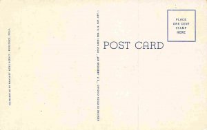 Masonic Temple Muskogee Oklahoma linen postcard