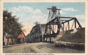 Illinois Rock Island    The Guard House and Government Bridge. Rock Island A...