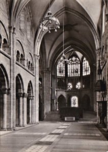 Switzerland Muenster Zu Basel Mittelschiff Gegen Chor Real Photo