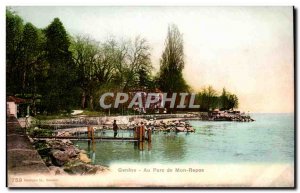 Old Postcard Geneva At Mon Repos Park