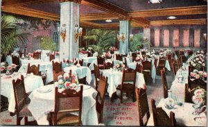 Dining Room at Fort Pitt Hotel, Pittsburgh PA Vintage Postcard O63