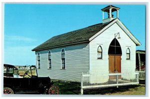 c1910's Homesteader's Church Wooden Classic Car Murdo South Dakota SD Postcard