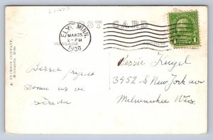 J90/ Ely Minnesota RPPC Postcard c30s Forest Hotel Building 564