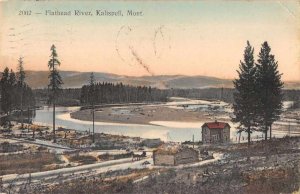 Kalispell Montana Flathead River Scenic View Vintage Postcard AA10037