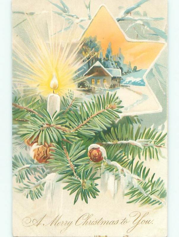 Divided-Back CHRISTMAS SCENE Great Postcard AA0309