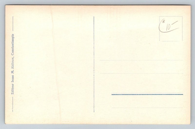 Constantinople Top-Hane Bosphorus View Postcard Isaac M. Ahitouv Turkey