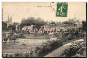 Old Postcard Niort Panarama