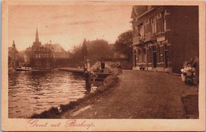 Netherlands Groet Uit Boskoop Vintage Postcard C157