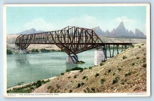 Colorado River Colorado CO Postcard The Needles Bridge Scenic View c1920 Antique