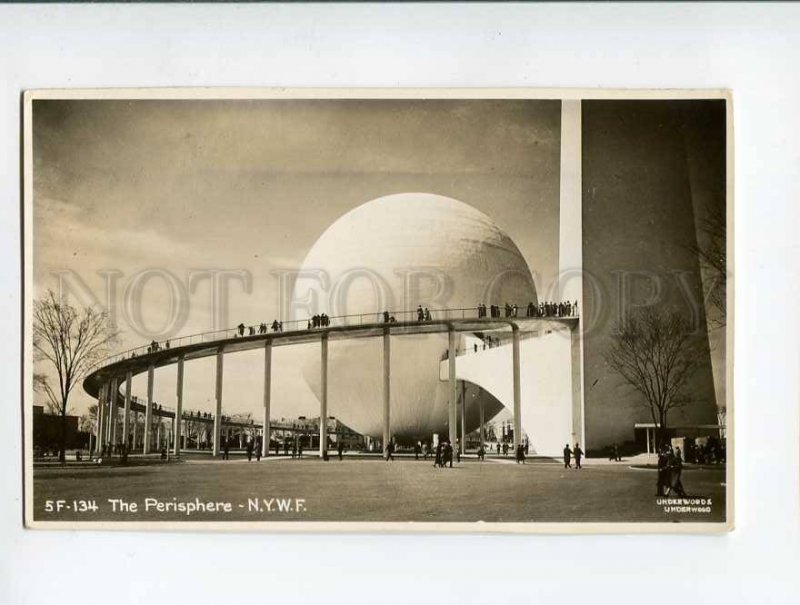 286922 USA New York World's Fair Perisphere 1939 year photo postcard
