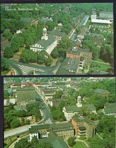(2) Pennslyvania BETHEHEM Aerial Views - Main Street - Church Street - Chrome