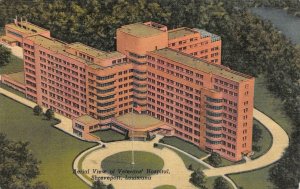 SHREVEPORT, LA Louisiana  VA~VETERANS HOSPITAL~Bird's Eye View c1940's Postcard