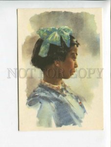 3120022 Girl from China by KLIMASHIN Old russian postcard