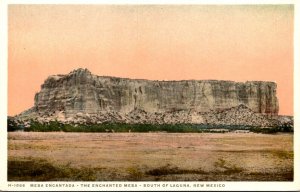 New Mexxico Mesa Encanada The Enchanted Mesa Near Laguna Fred Harvey Detroit ...