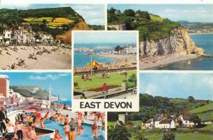 Devon Postcard - Views of - Sidmouth, Beer, Exmouth, Seaton, Branscombe - 15690A