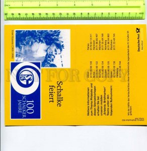 416456 GERMANY 2004 ernst Kuzorra Soccer football club Schalke folding postcard