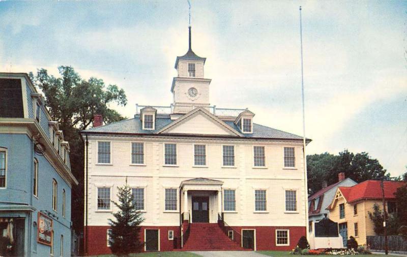 Greenwich Rhode Island Court House Street View Vintage Postcard K40115