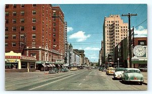 LINCOLN, NE Nebraska ~ 13TH STREET SCENE Cornhusker Hotel c1950s Cars  Postcard