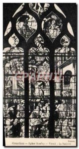 Old Postcard Conches Eglise Ste Foy The Stained Glass Nativity